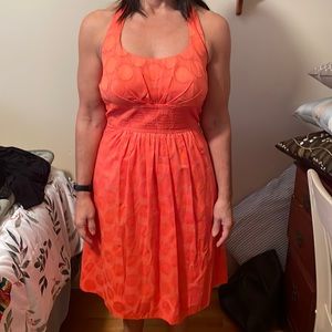 Dressbarn orange halter dress